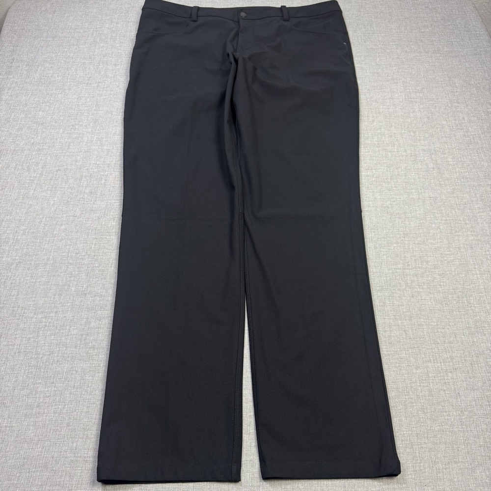 Lululemon Commission Performance Golf Pants Men's 40x34 Black Activewear Stretch